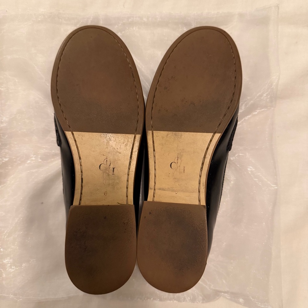 Cole Haan Black Leather Penny Loafers - Picture 3 of 4